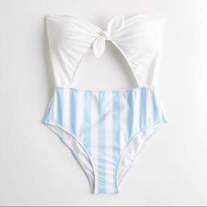 Hollister Tie-Front Cutout One-Piece 🩱